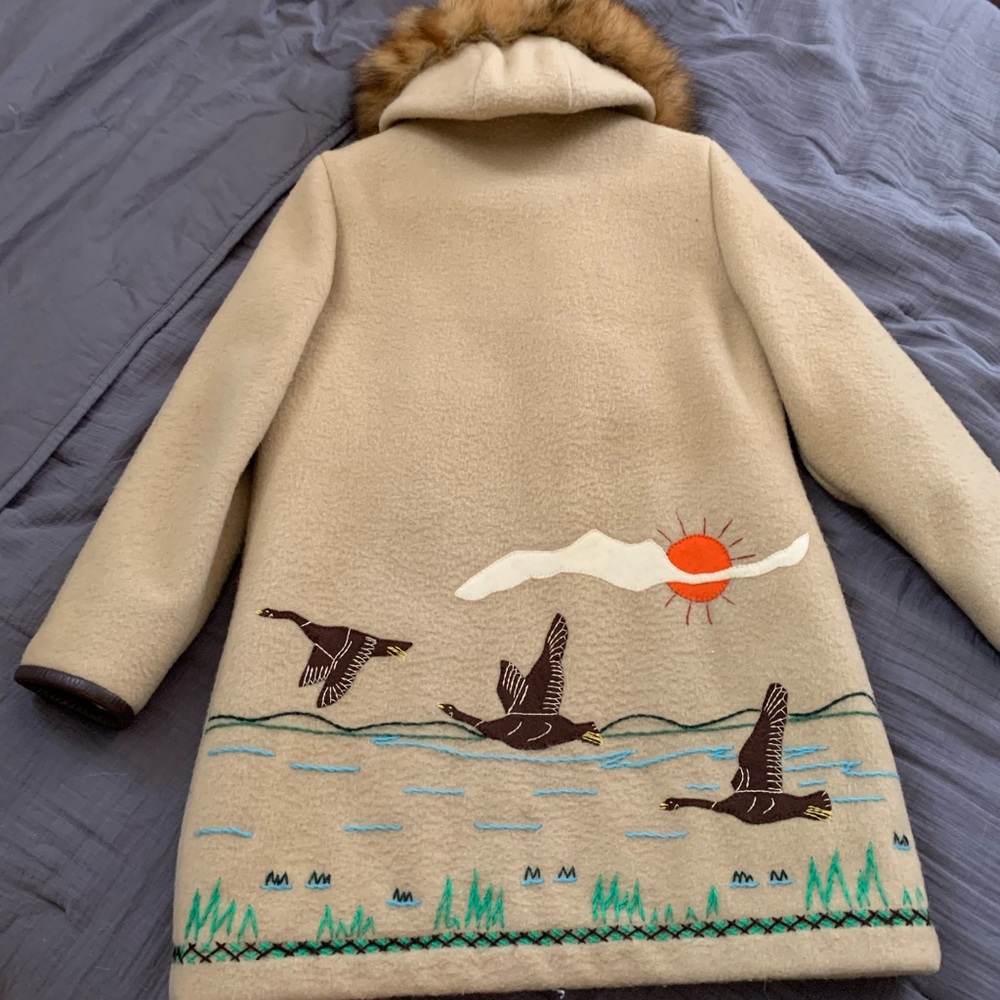 Vintage James Bay Wool & Fur-Lined Hooded Parka